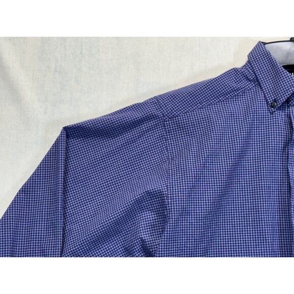 Ariat Pro Series Shirt Men's Small Blue Purple Plaid Stretch Western Button Down - Picture 12 of 14